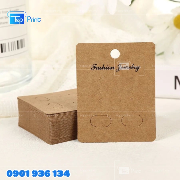 Mẫu in tag treo, thẻ treo in giấy kraft