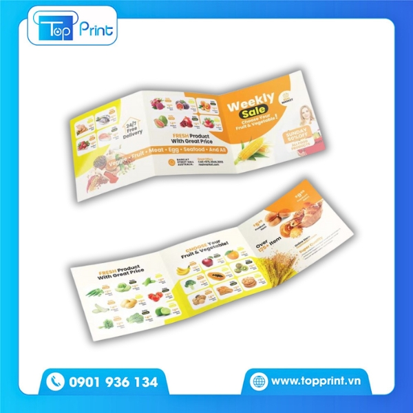 Mẫu brochure tr&aacute;i c&acirc;y thiết kế bắt mắt