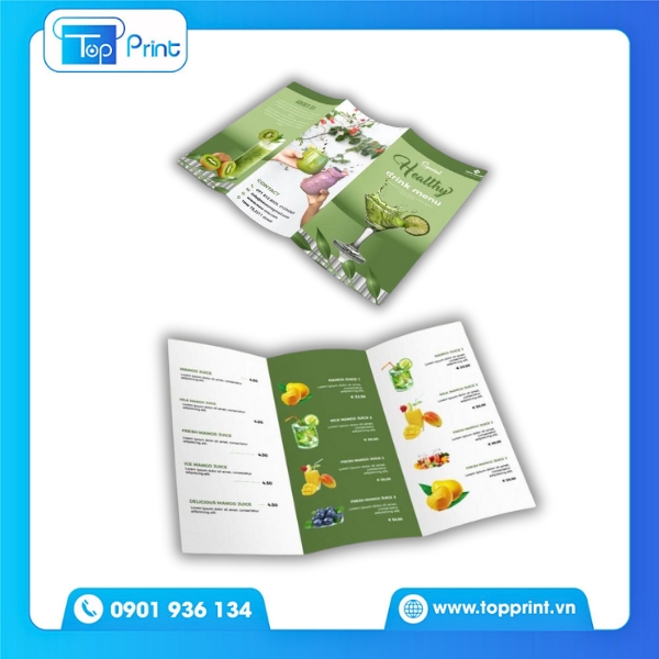 Mẫu brochure tr&aacute;i c&acirc;y đẹp cho in ấn quảng c&aacute;o