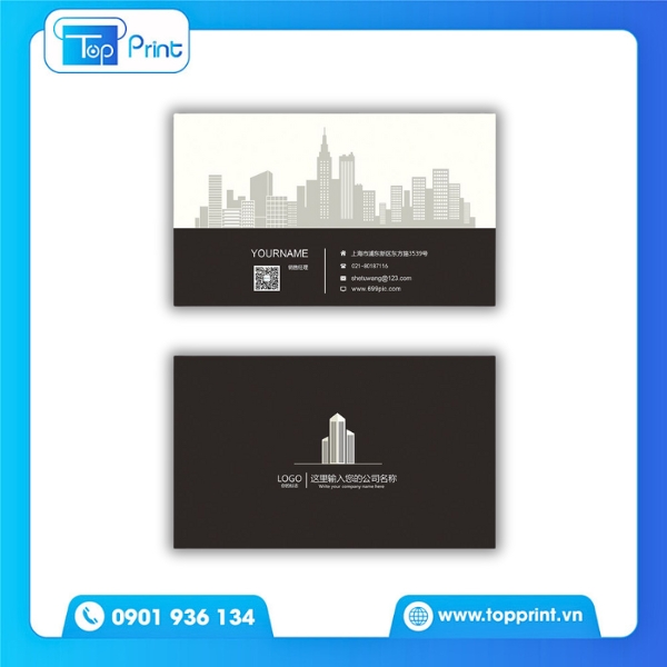 Mẫu card visit bất động sản in đẹp, sắc nét