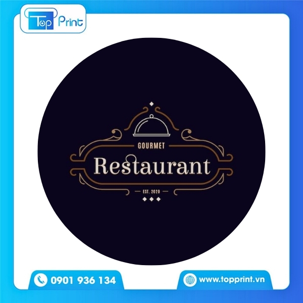 Mẫu logo nh&agrave; h&agrave;ng thiết kế tối giản&nbsp;