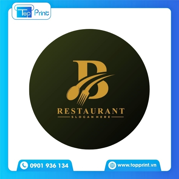 Mẫu logo nh&agrave; h&agrave;ng thiết kế d&ugrave;ng cho in offset  &nbsp;