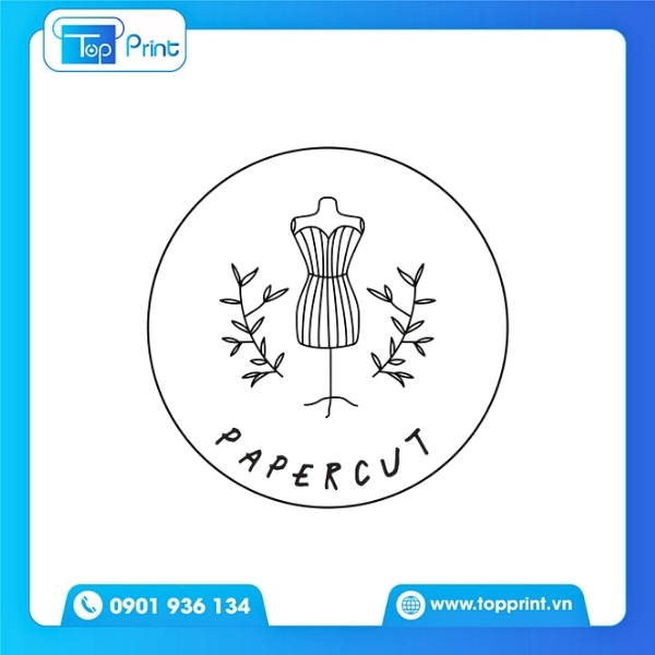 Mẫu logo shop quần &aacute;o thanh lịch, hiện đại