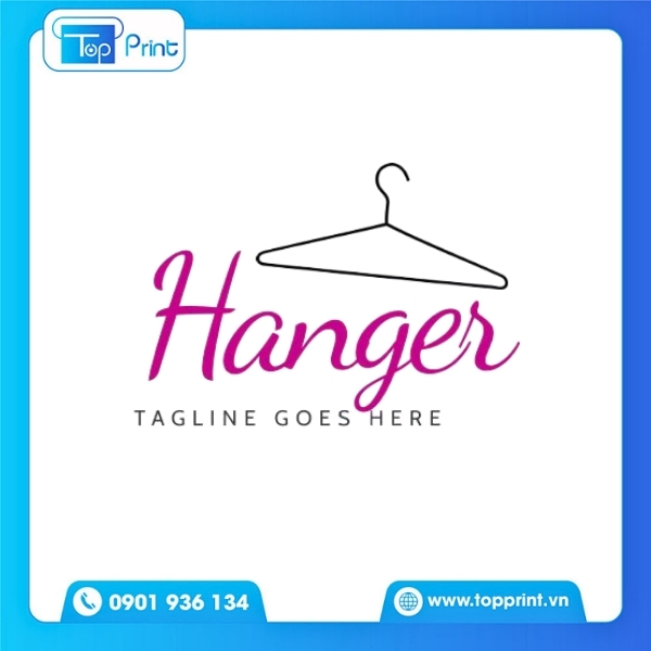 Mẫu logo shop quần &aacute;o in tr&ecirc;n nhiều nền vải