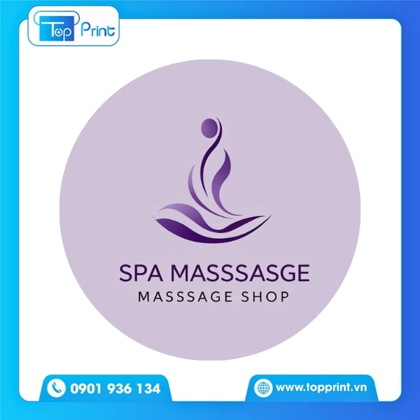 Mẫu logo spa nhẹ nh&agrave;ng thanh lịch&nbsp;