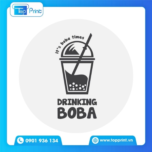 Mẫu logo tr&agrave; sữa d&ugrave;ng cho nh&atilde;n m&aacute;c sản phẩm