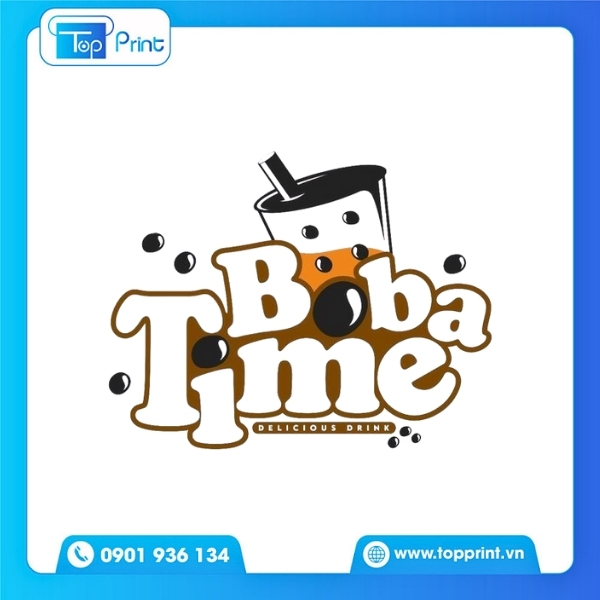 Mẫu logo tr&agrave; sữa cho qu&aacute;n vỉa h&egrave;