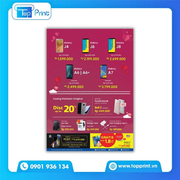 Mẫu tờ rơi quảng c&aacute;o cửa h&agrave;ng điện thoại