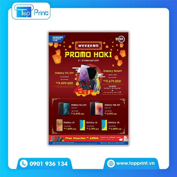 Mẫu tờ rơi điện thoại chuẩn in ấn