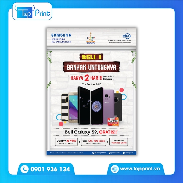 Mẫu tờ rơi điện thoại chuẩn CMYK