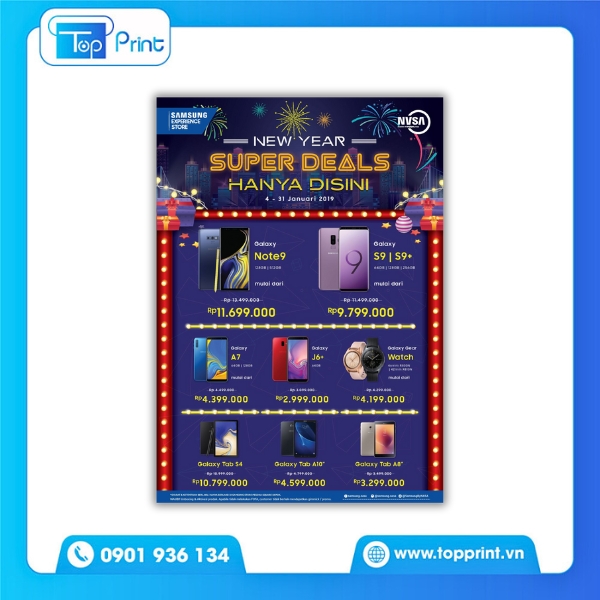 Mẫu tờ rơi điện thoại in giấy Fort &ndash; Couche