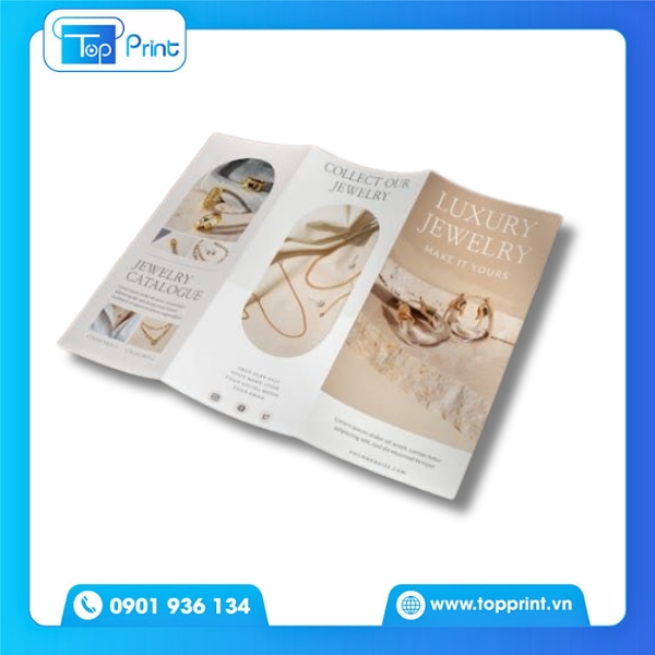 Mẫu brochure trang sức cao cấp phong c&aacute;ch sang trọng