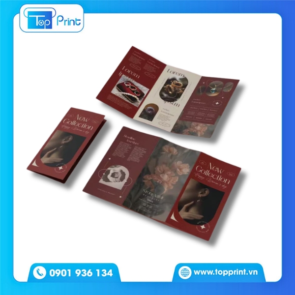 Mẫu brochure trang sức d&agrave;nh cho showroom