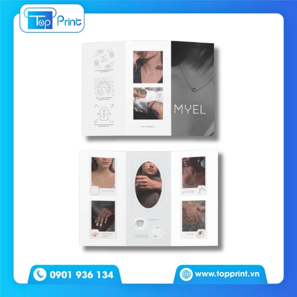 Mẫu brochure trang sức phong c&aacute;ch luxury