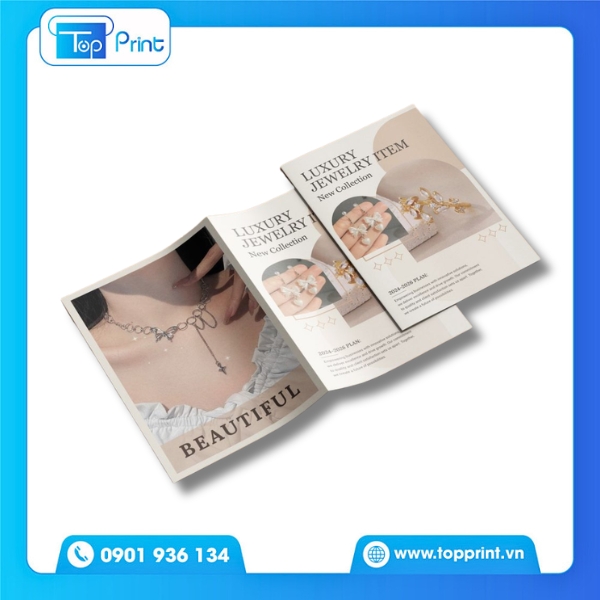 Mẫu brochure trang sức cưới hiện đại