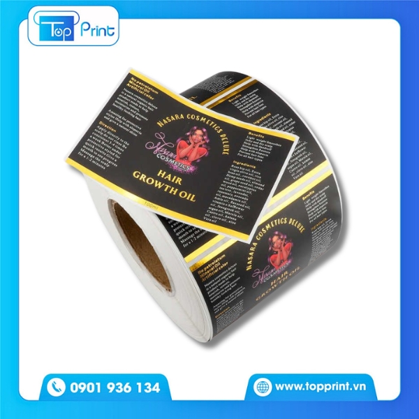 Mẫu decal cuộn cho shop online