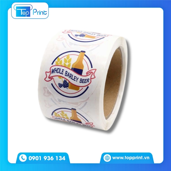 Mẫu decal cuộn cho đồ ăn vặt