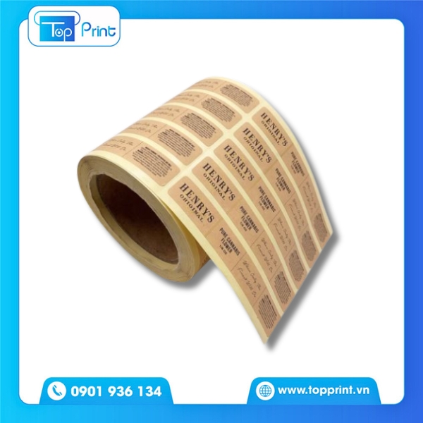 Mẫu decal cuộn in theo yêu cầu riêng