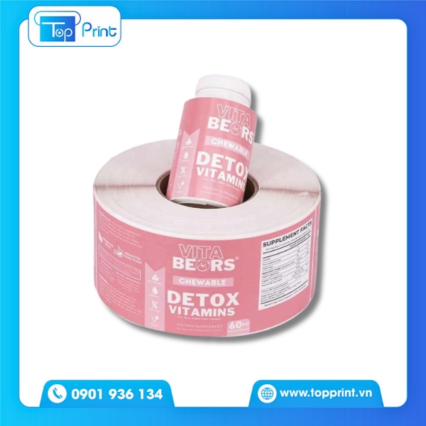 Mẫu decal cuộn in sắc nét, bền đẹp