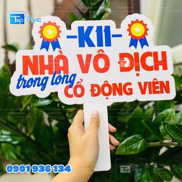 Mẫu Hashtag Cổ Vũ B&oacute;ng Đ&aacute; Cầm Tay Gi&aacute; Rẻ In Lấy Liền