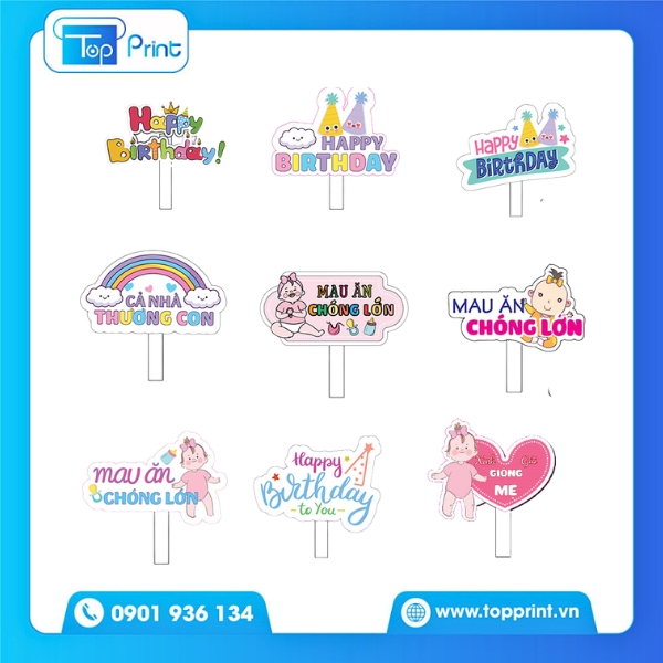 Mẫu Hashtag Sinh Nhật Cầm Tay Chụp H&igrave;nh Check-in Cực Xinh