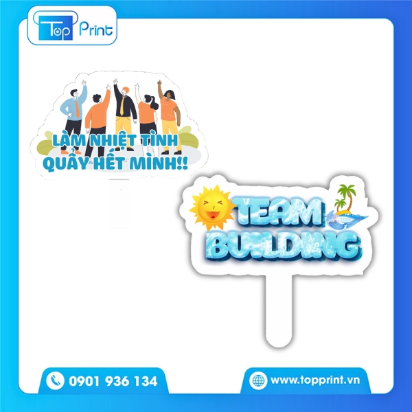 Hashtag Teambuilding Cầm Tay In Nhanh Lấy Liền Trong Ngày