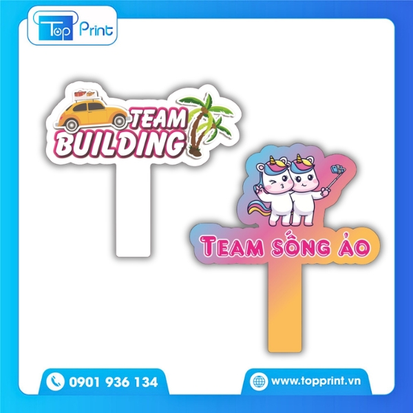 Mẫu Hashtag Teambuilding Cầm Tay In Nhanh Giá Xưởng
