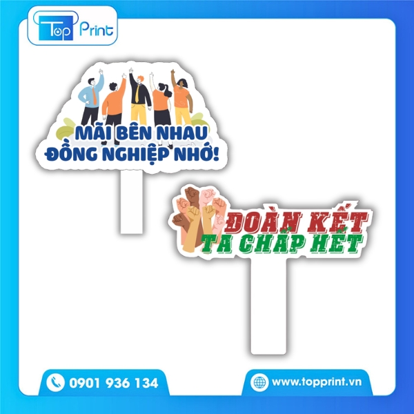 Mẫu Hashtag Teambuilding Cầm Tay In Kỹ Thuật Số