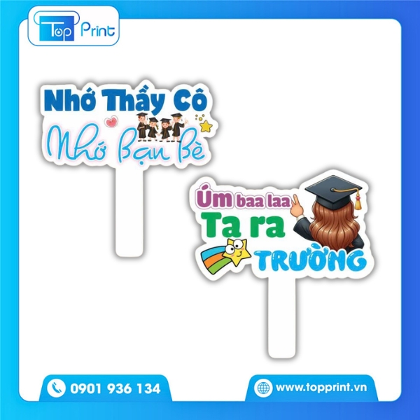 Hashtag Tốt Nghiệp Cầm Tay In Nhanh Số Lượng Lớn