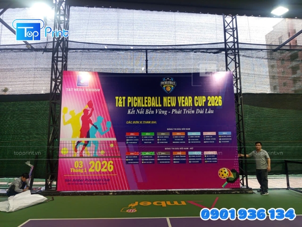 Mẫu backdrop di động dạng khung mạng nhện tiện lợi