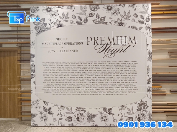 Mẫu backdrop sự kiện bất động sản cao cấp