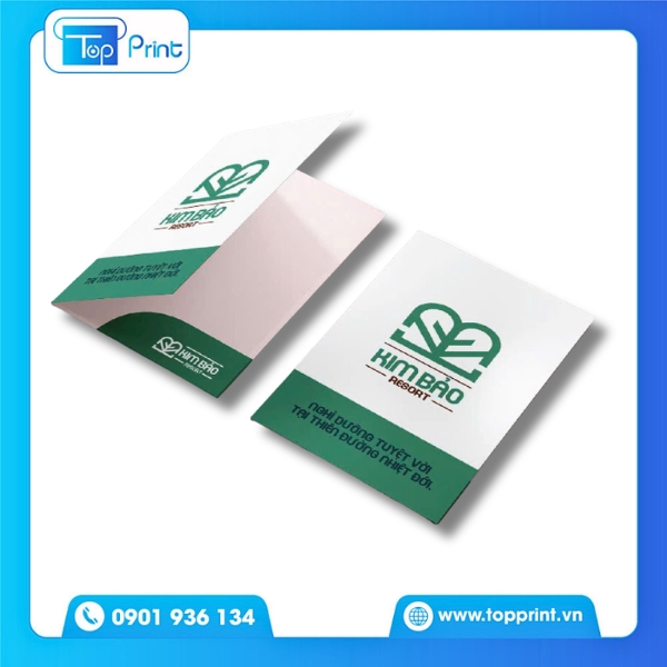 Mẫu Folder khách sạn ấn tượng