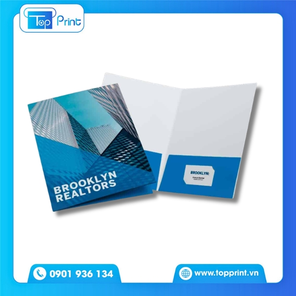 Mẫu folder bất động sản ấn tượng