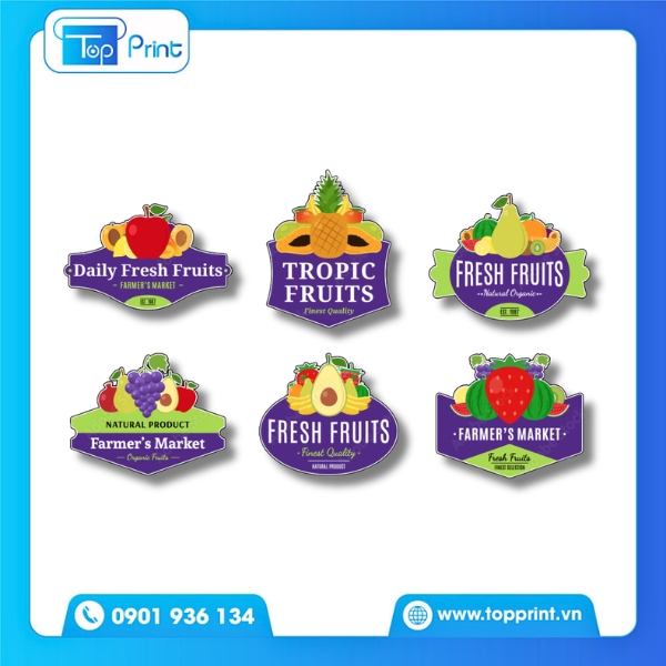 Mẫu logo tr&aacute;i c&acirc;y dễ thương ph&ugrave; hợp giới trẻ