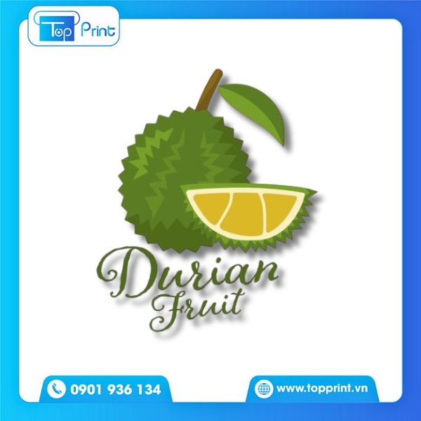 Mẫu logo tr&aacute;i c&acirc;y đẹp in ấn c&ocirc;ng nghệ UV bền m&agrave;u