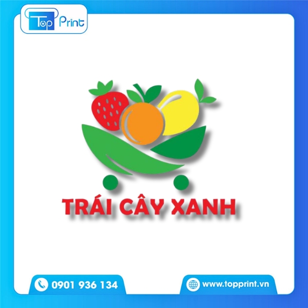 Mẫu logo tr&aacute;i c&acirc;y s&aacute;ng tạo cho qu&aacute;n nước &eacute;p tr&aacute;i c&acirc;y