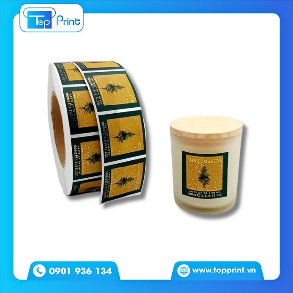 Mẫu decal giấy tem nhãn shop thời trang đẹp