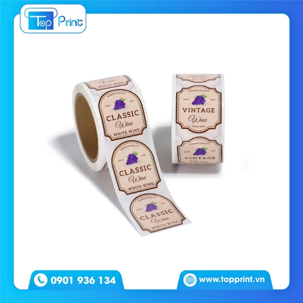 Mẫu decal giấy thiết kế theo yêu cầu độc quyền