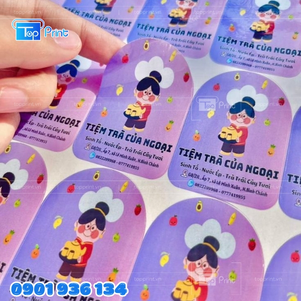 Mẫu decal giấy dán bao bì giá rẻ chất lượng