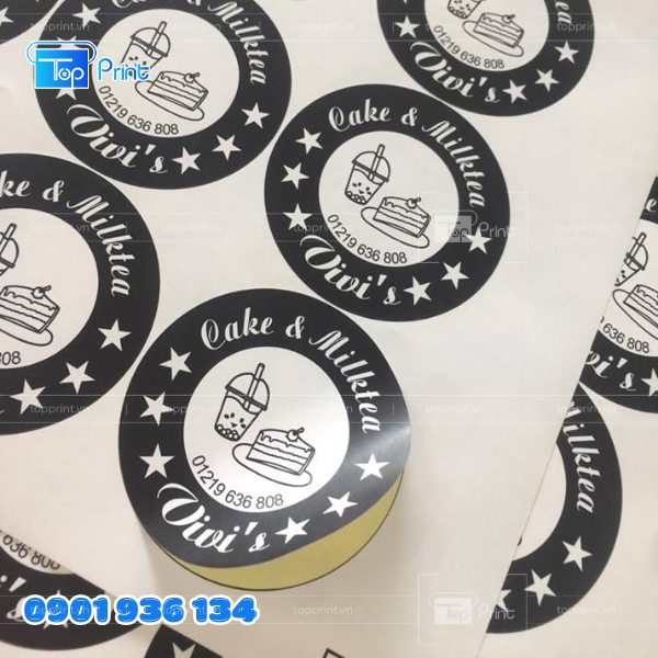 In decal giấy số lượng ít giá rẻ chất lượng cao