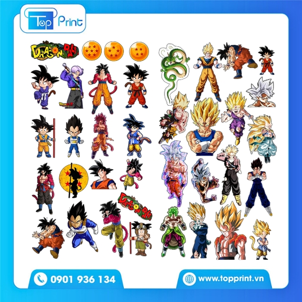 Mẫu sticker anime chibi in decal trang tr&iacute; cửa sổ