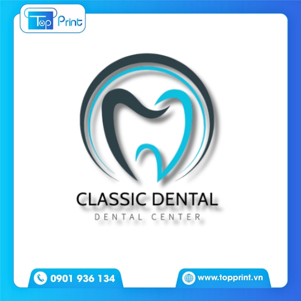 Logo nha khoa thiết kế đơn giản, dễ nhớ