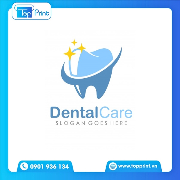 Logo nha khoa phong c&aacute;ch tối giản, dễ ứng dụng