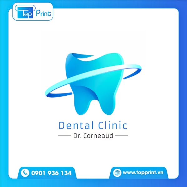 Mẫu logo nha khoa đẹp, ph&ugrave; hợp in ấn