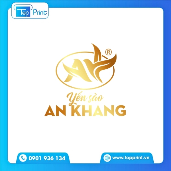 Mẫu logo yến s&agrave;o hiện đại với biểu tượng chim yến