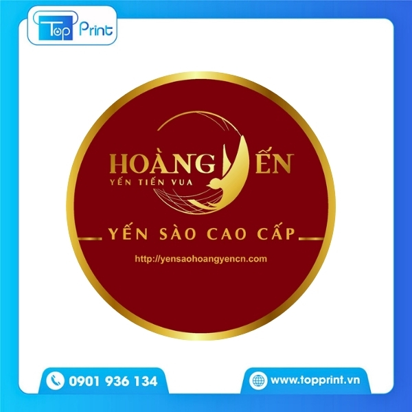 Mẫu logo yến s&agrave;o phong c&aacute;ch hiện đại trẻ trung