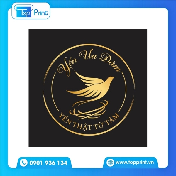 Mẫu logo yến s&agrave;o cao cấp với thiết kế tối giản