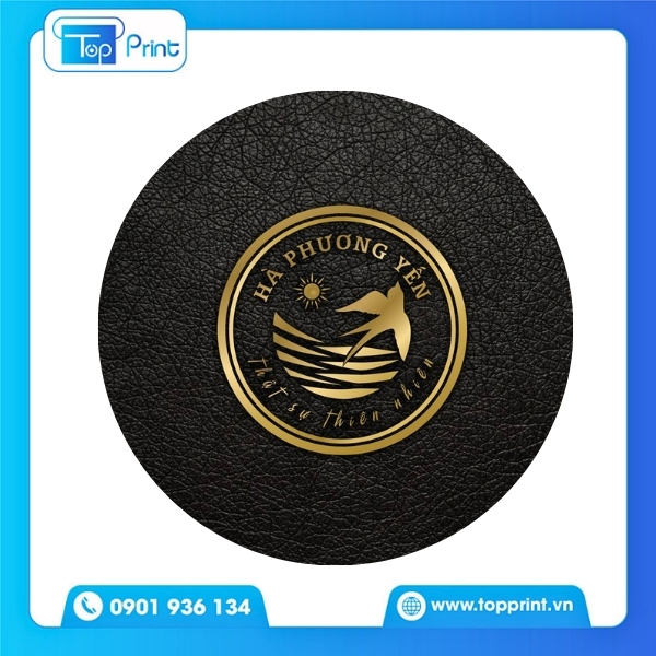 Mẫu logo yến s&agrave;o ấn tượng với gam m&agrave;u đỏ nổi bật