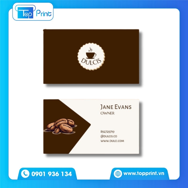 Mẫu Name Card Coffee In Offset Chất Lượng Cao