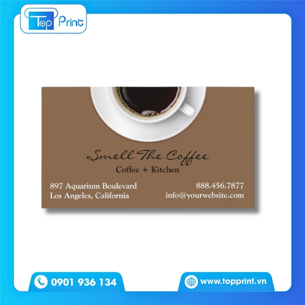 Mẫu Name Card Coffee Đẹp Gi&aacute; Rẻ Cho Qu&aacute;n Nhỏ